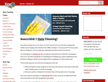 Tablet Screenshot of cleaning.tips.net