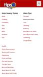 Mobile Screenshot of beauty.tips.net