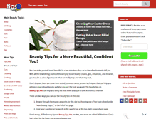 Tablet Screenshot of beauty.tips.net