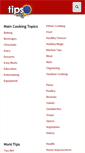 Mobile Screenshot of cooking.tips.net