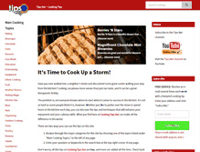 Tablet Screenshot of cooking.tips.net