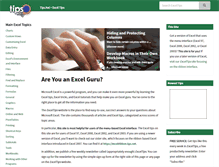 Tablet Screenshot of excel.tips.net